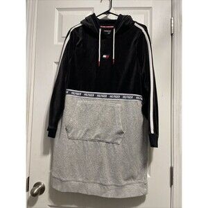 Tommy Hilfiger Dress Sweater Black And Gray Size XL Long Sweater